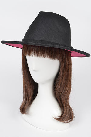 Brimmin' It Two Tone Fedora Hat