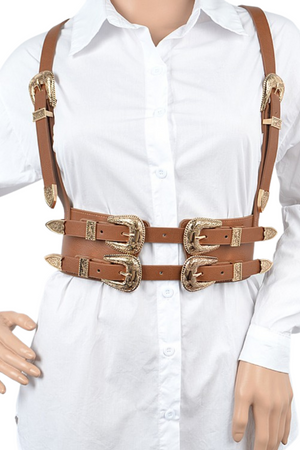 Statement Suspender Harness Belt