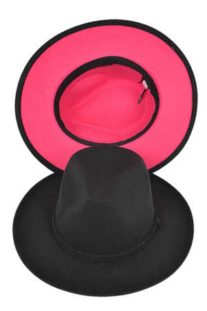 Brimmin' It Two Tone Fedora Hat