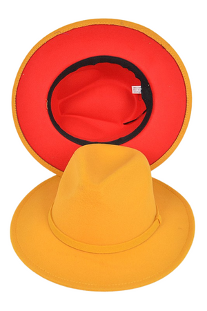 Brimmin' It Two Tone Fedora Hat