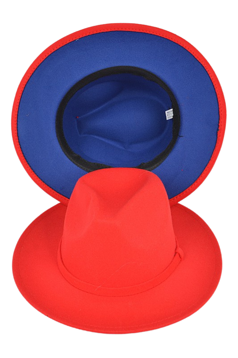 Brimmin' It Two Tone Fedora Hat
