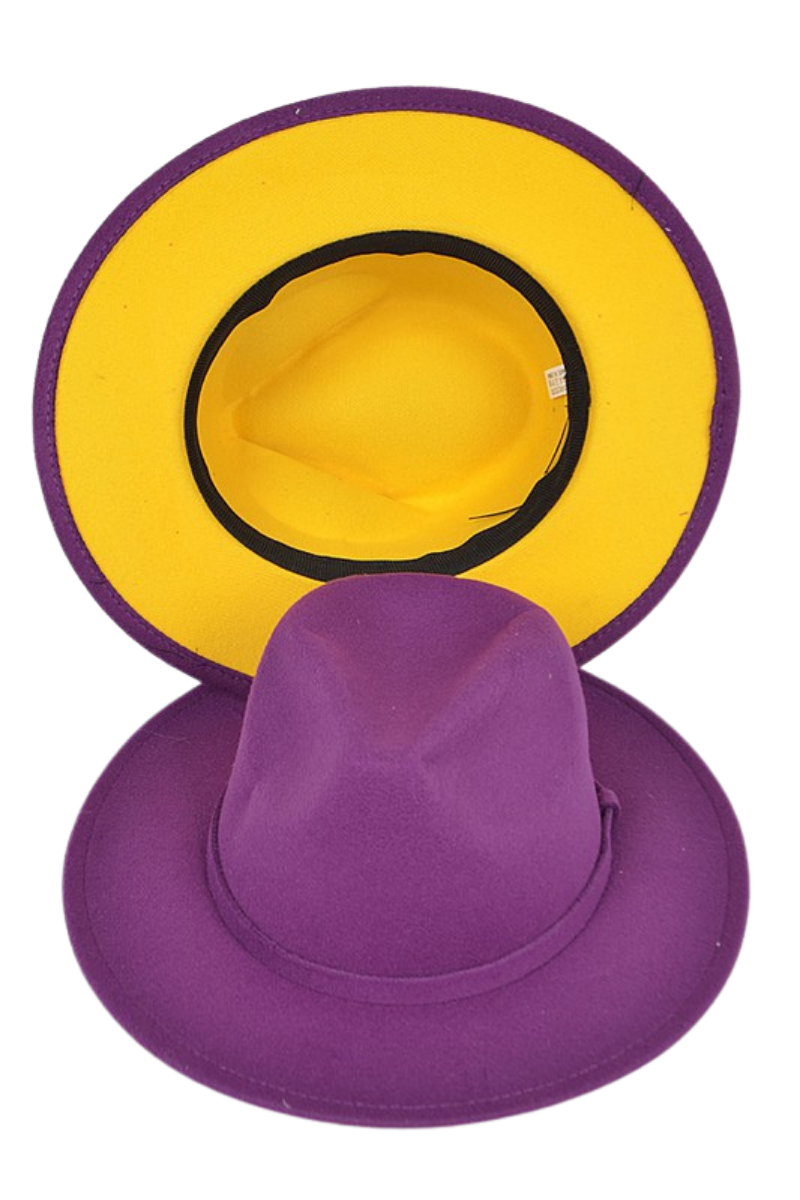 Brimmin' It Two Tone Fedora Hat