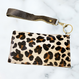LV Luxe Leopard Wristlet