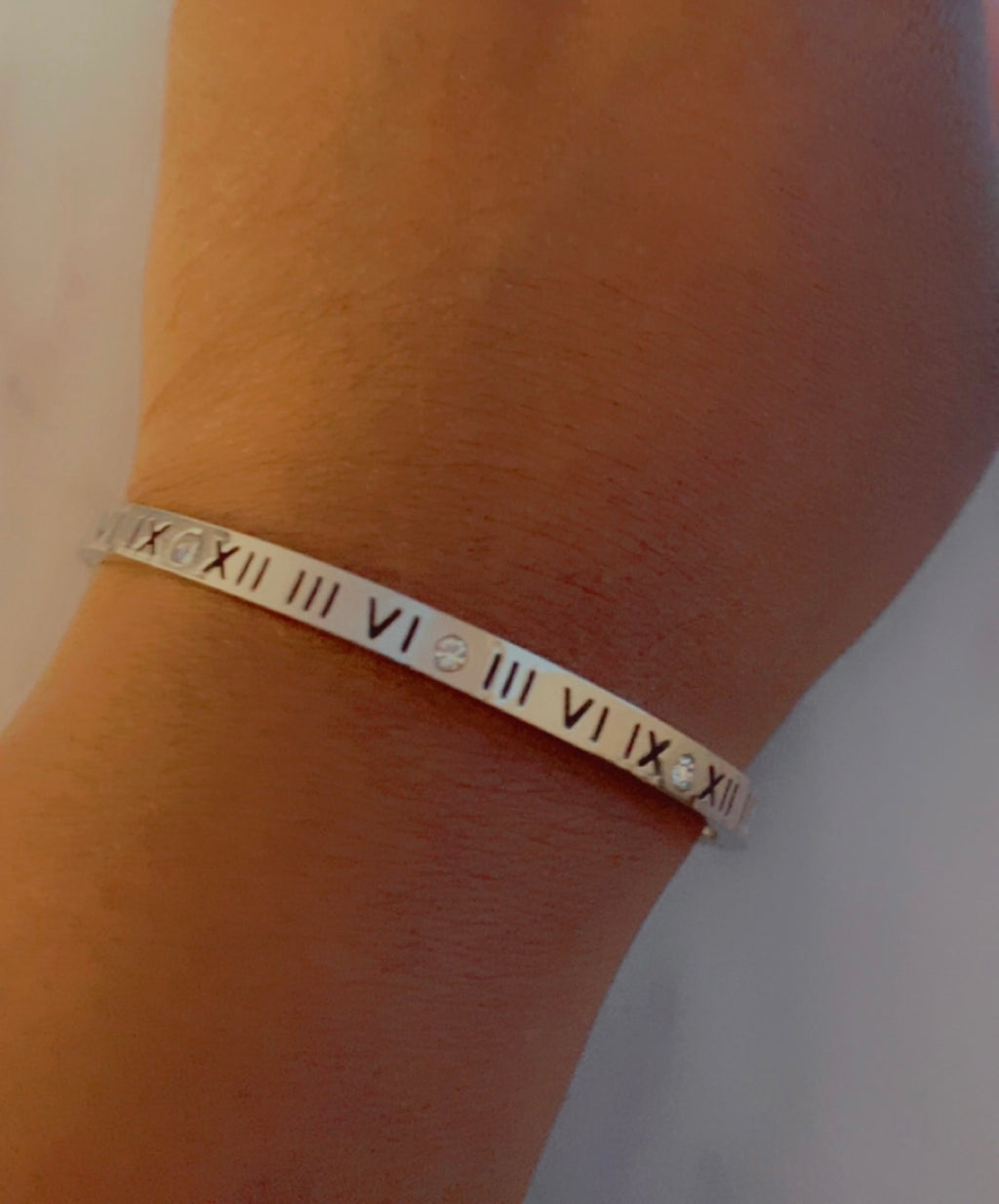 Designer Inspired Roman Love Bracelet with Rhinestones